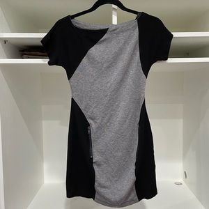 2/$20 Bebe black and grey mini dress size small